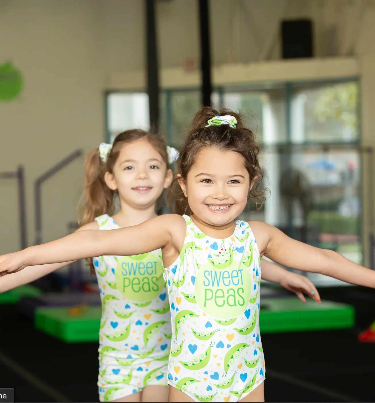 Young Cal Elite gymnasts smiling together